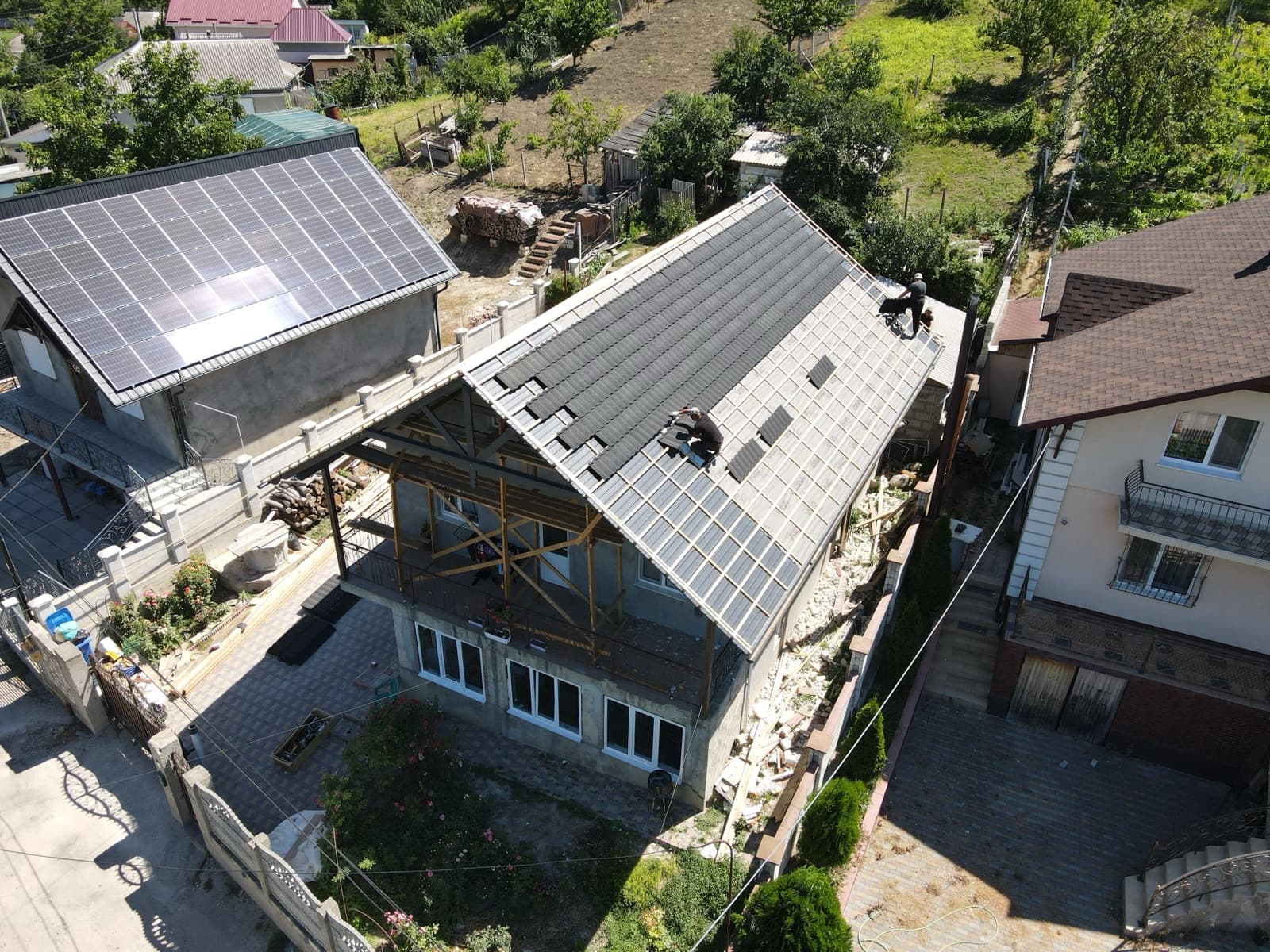 Casă pe 2 nivele cu Novatik Classic, Hâncești — înainte