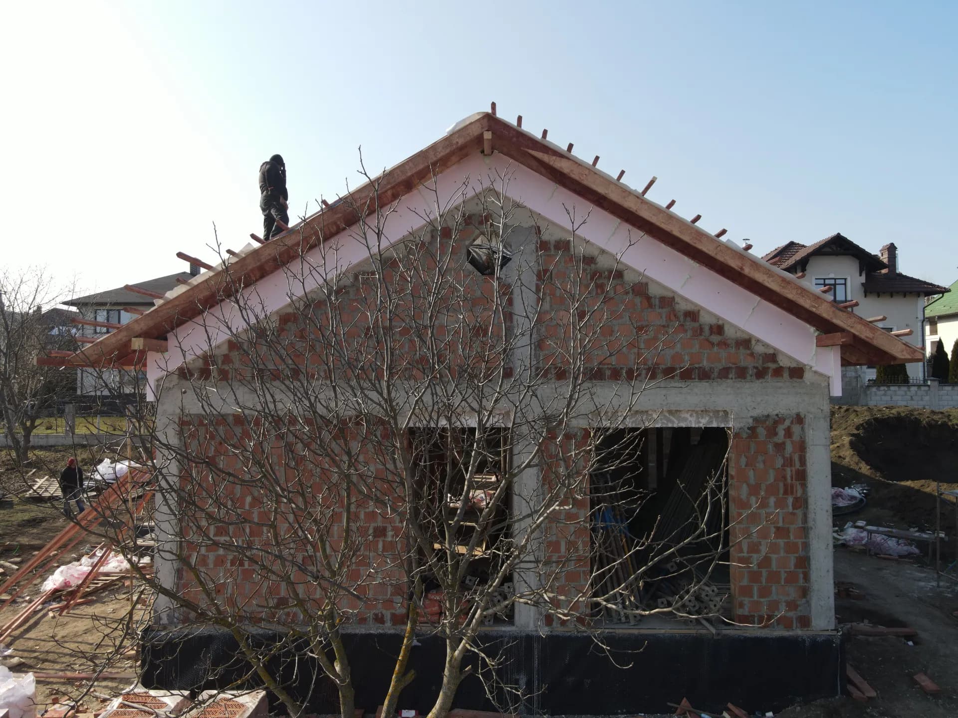 Casă nouă cu Novatik Slate, Ialoveni — înainte